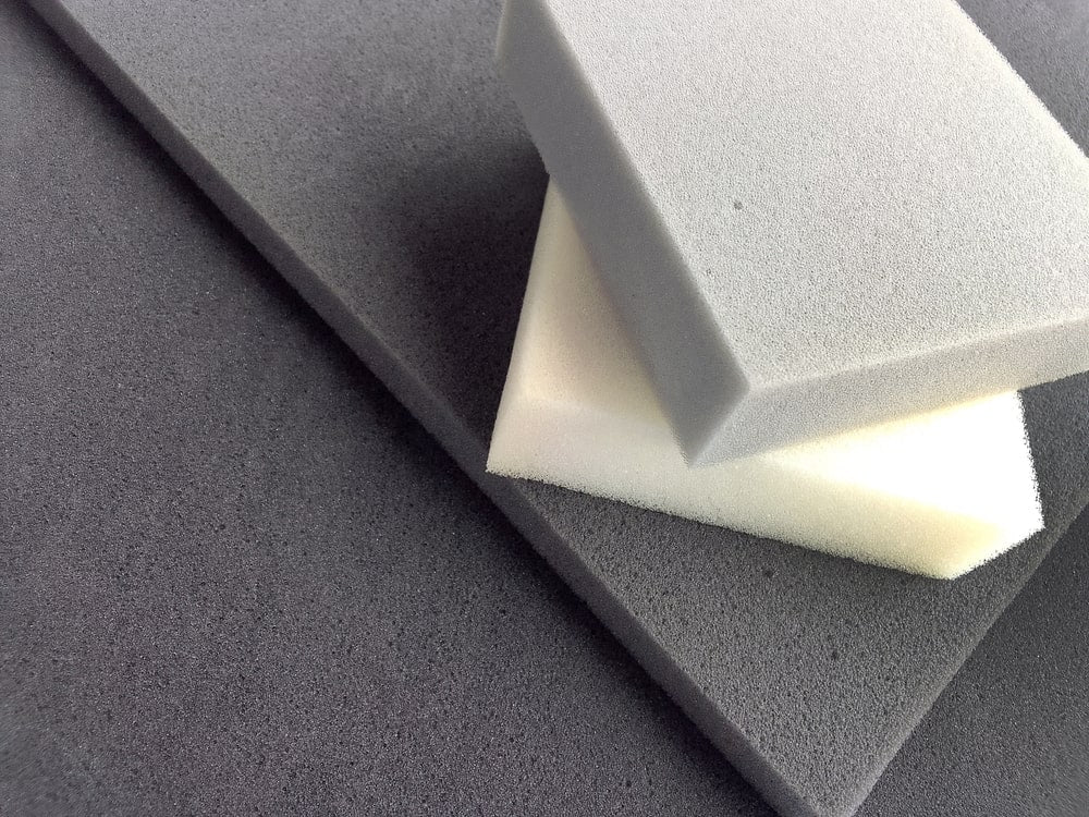 slabs of foam in shades of gray
