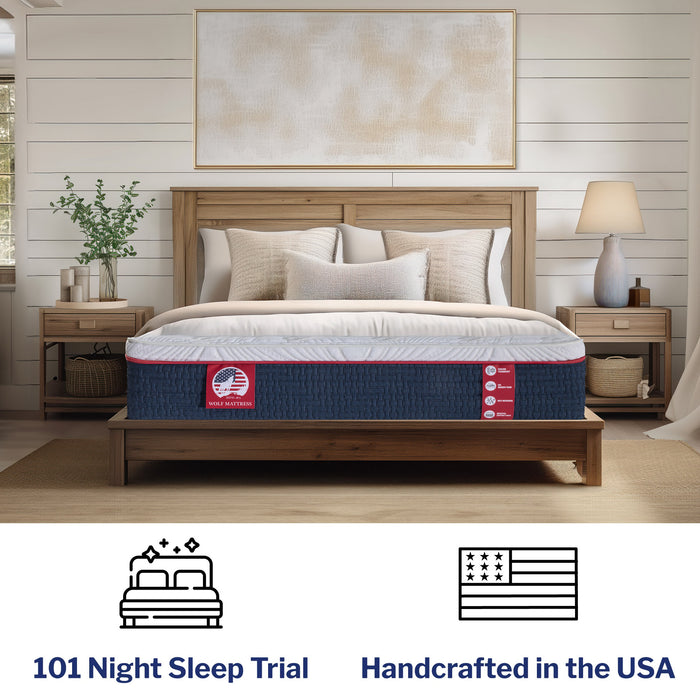 14-Inch Memory Foam Hybrid Plush Pillow Top Mattress